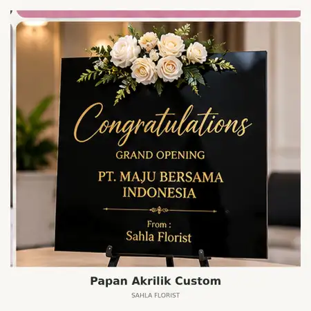 Papan Bunga Akrilik Probolinggo